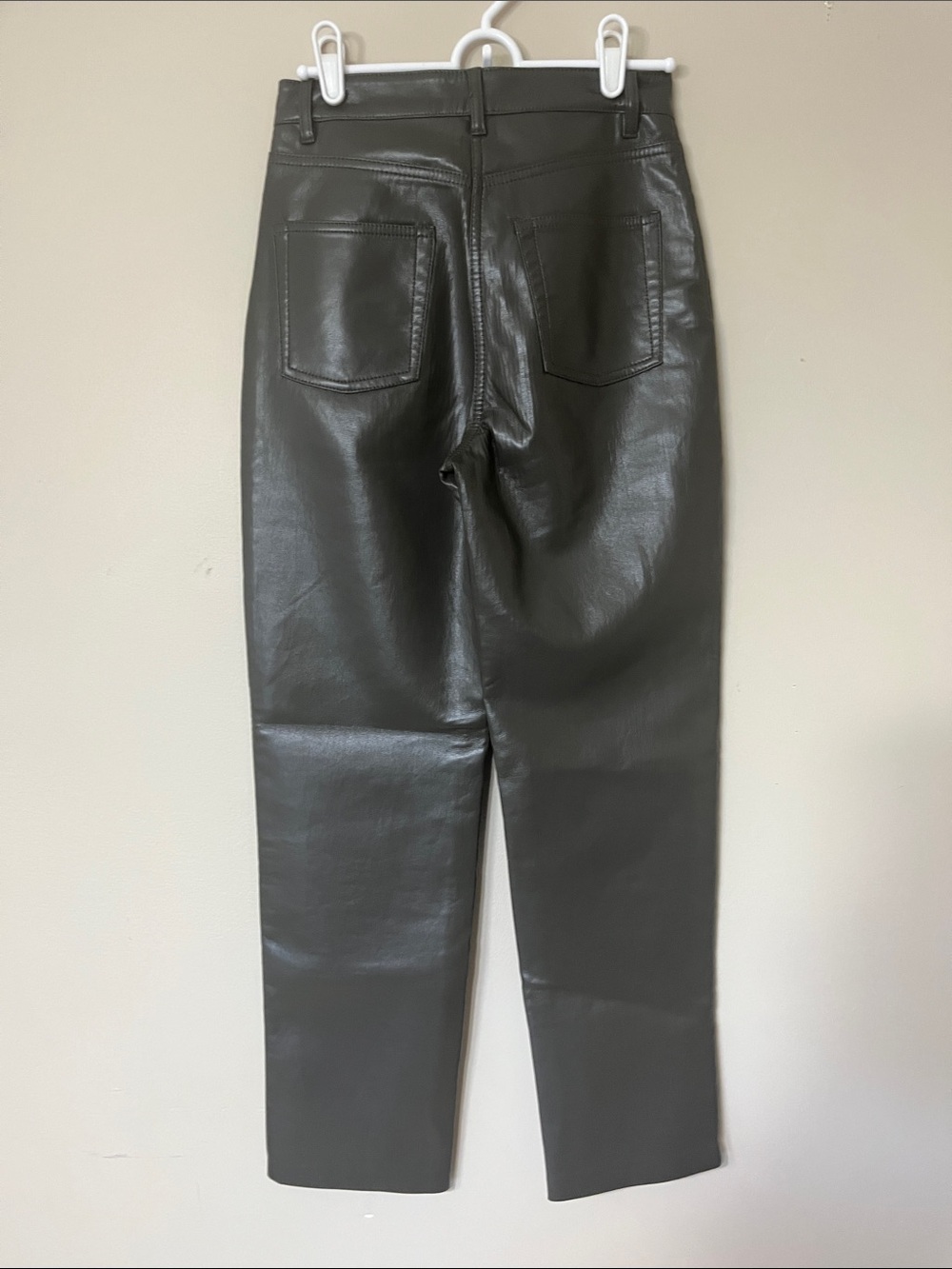 Wilfred Brown  Faux Leather Straight Leg Pants - Picture 3 of 3